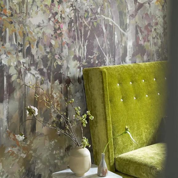 Панно Designers Guild PDG1175/01 Bois De Bouleau Scene 1 Sepia