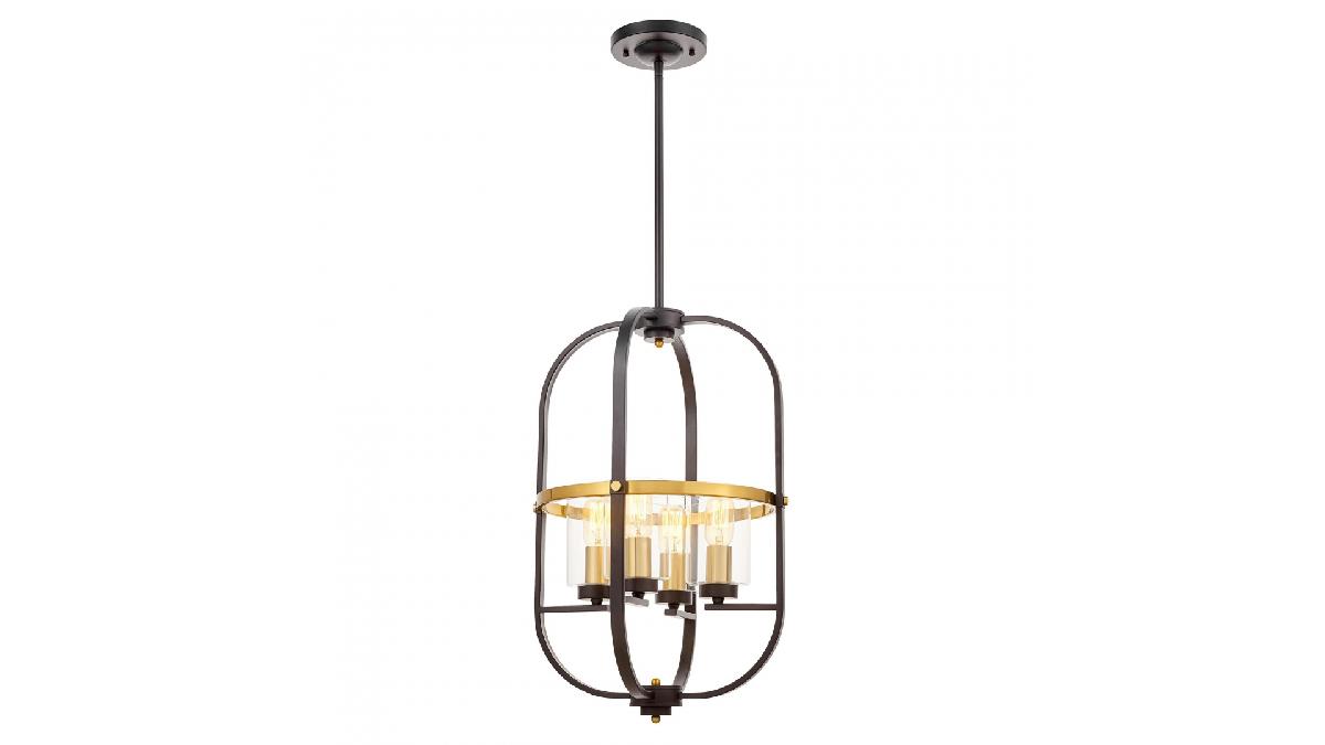 Подвесная люстра Lumina Deco Monterey LDP 1141-4 BK+MD