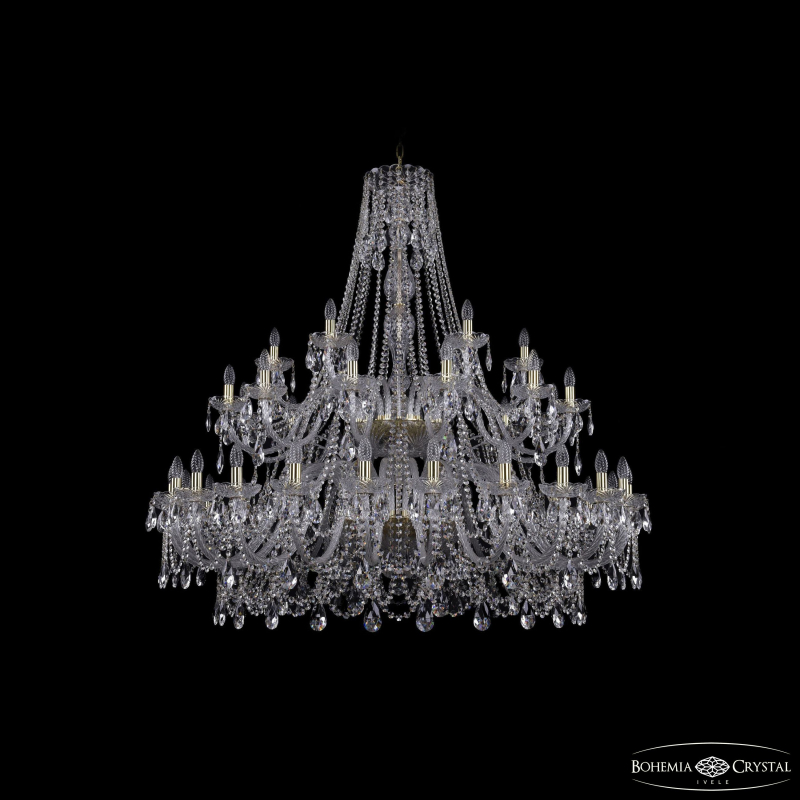 Подвесная люстра Bohemia Ivele Crystal 1411/24+12+6/530/2d G