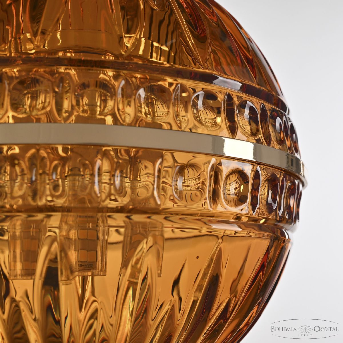 Подвесной светильник Bohemia Ivele Crystal 5480/17 G Amber/M-1G
