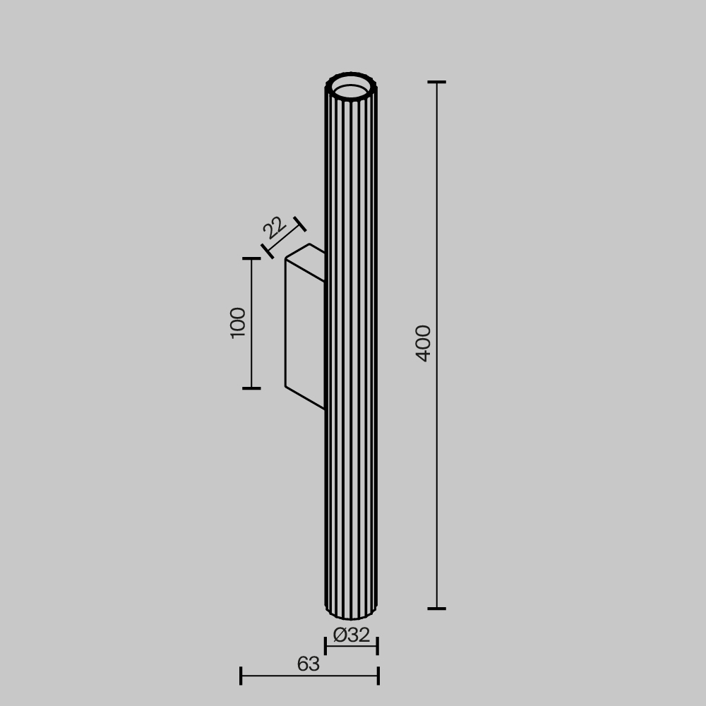 Настенный светильник Maytoni Calipso C082WL-12W2.7K-B