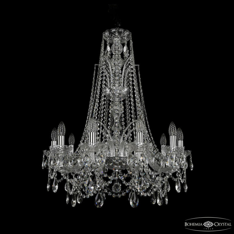 Подвесная люстра Bohemia Ivele Crystal 1411/10/240/XL-84 Ni