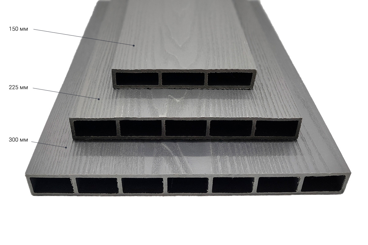 Доска грядочная NauticPrime 150*25*2950мм, серый