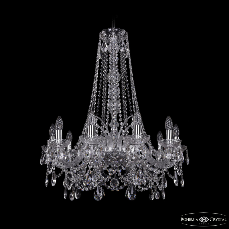 Подвесная люстра Bohemia Ivele Crystal 1411/10/240/h-83 Ni