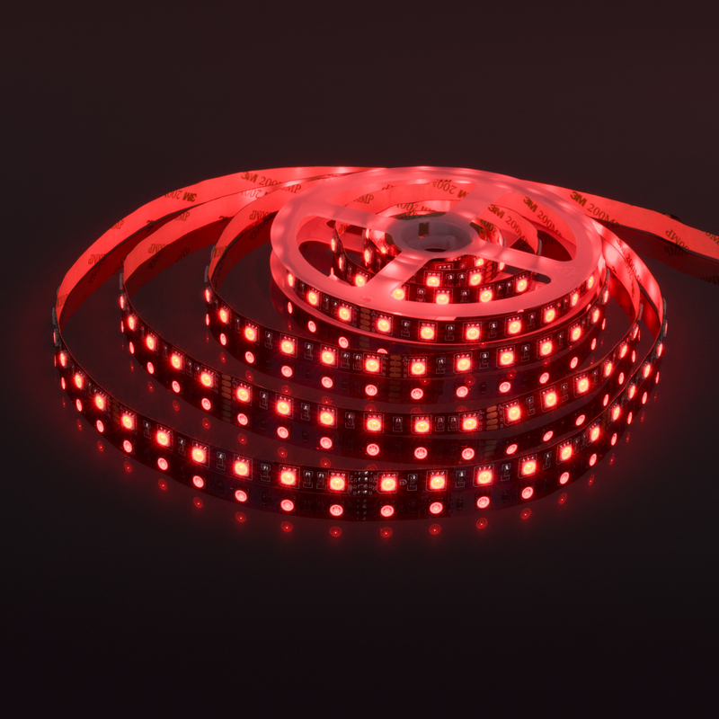 Светодиодная лента Elektrostandard 24V 14,4W 60Led 5050 IP20 RGB, Black, 5м 4690389172137