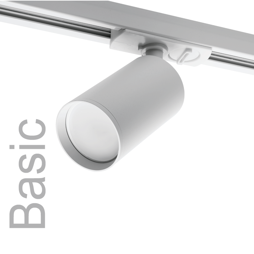 Трековый однофазный светильник Wolta Basic WTL-GU10/02W