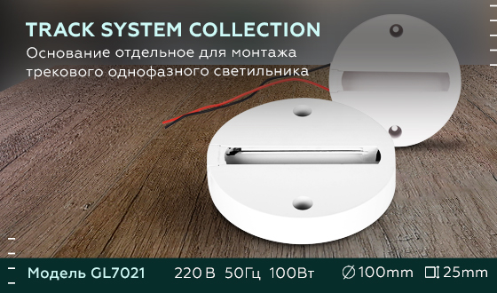 Основание для шинопровода Ambrella Light Track System GL7021