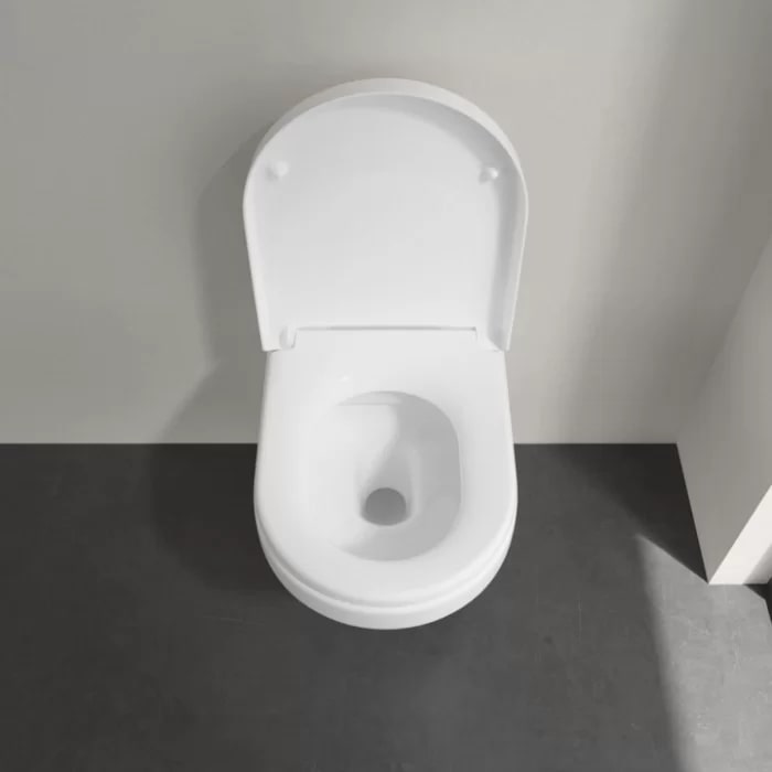 Villeroy&Boch Architectura Унитаз 37х53х33см., подвесной, безободковый, в комплекте сиденье c микролифтом, цвет: альпийский белый