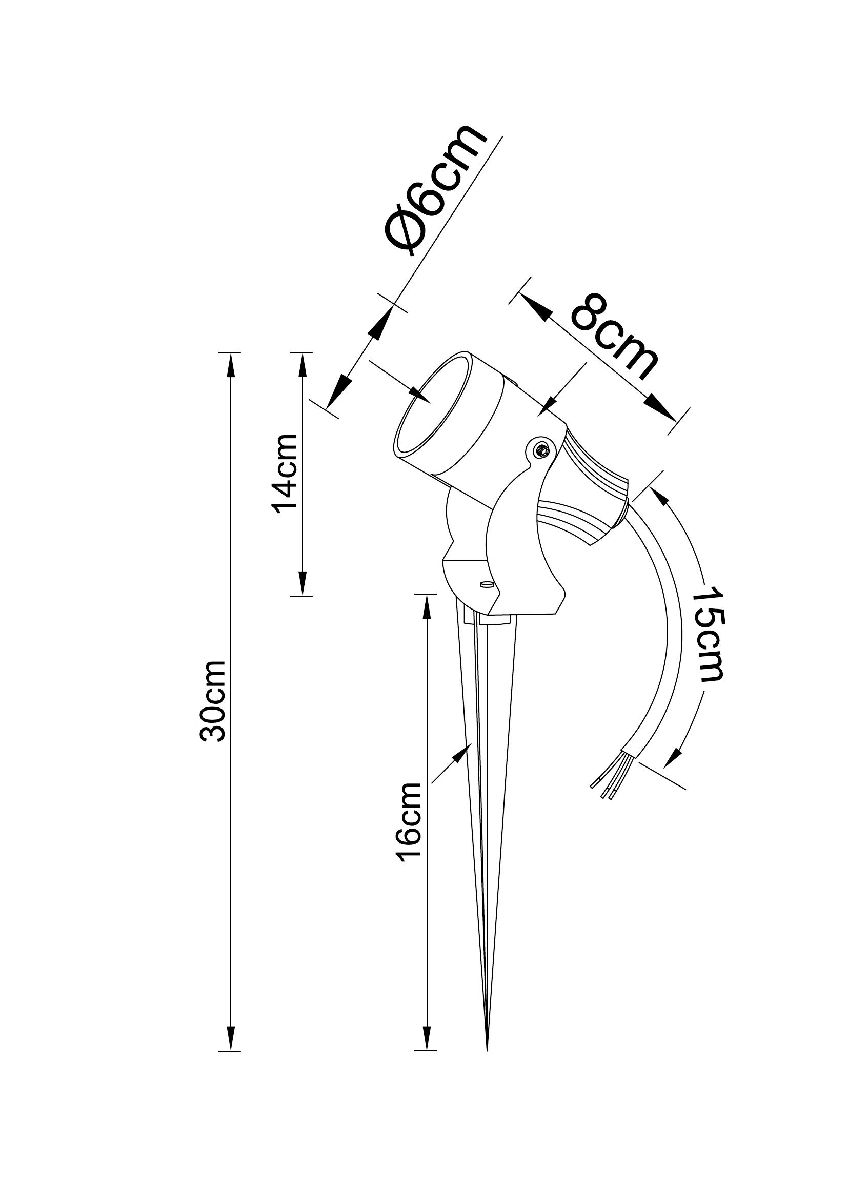 Грунтовый светильник Arte Lamp Elsie A4710IN-1BK