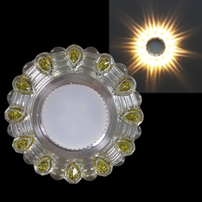 Встраиваемый светильник Reluce 14301-9.0-001LD MR16+LED3W WT/YL