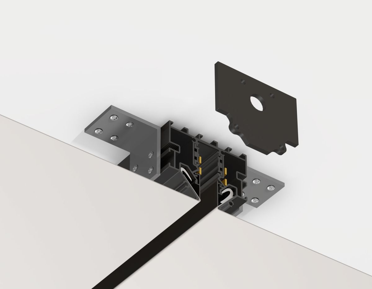 Заглушка для магнитного шинопровода в натяжной потолок 2шт Ambrella Light Track System GL1990