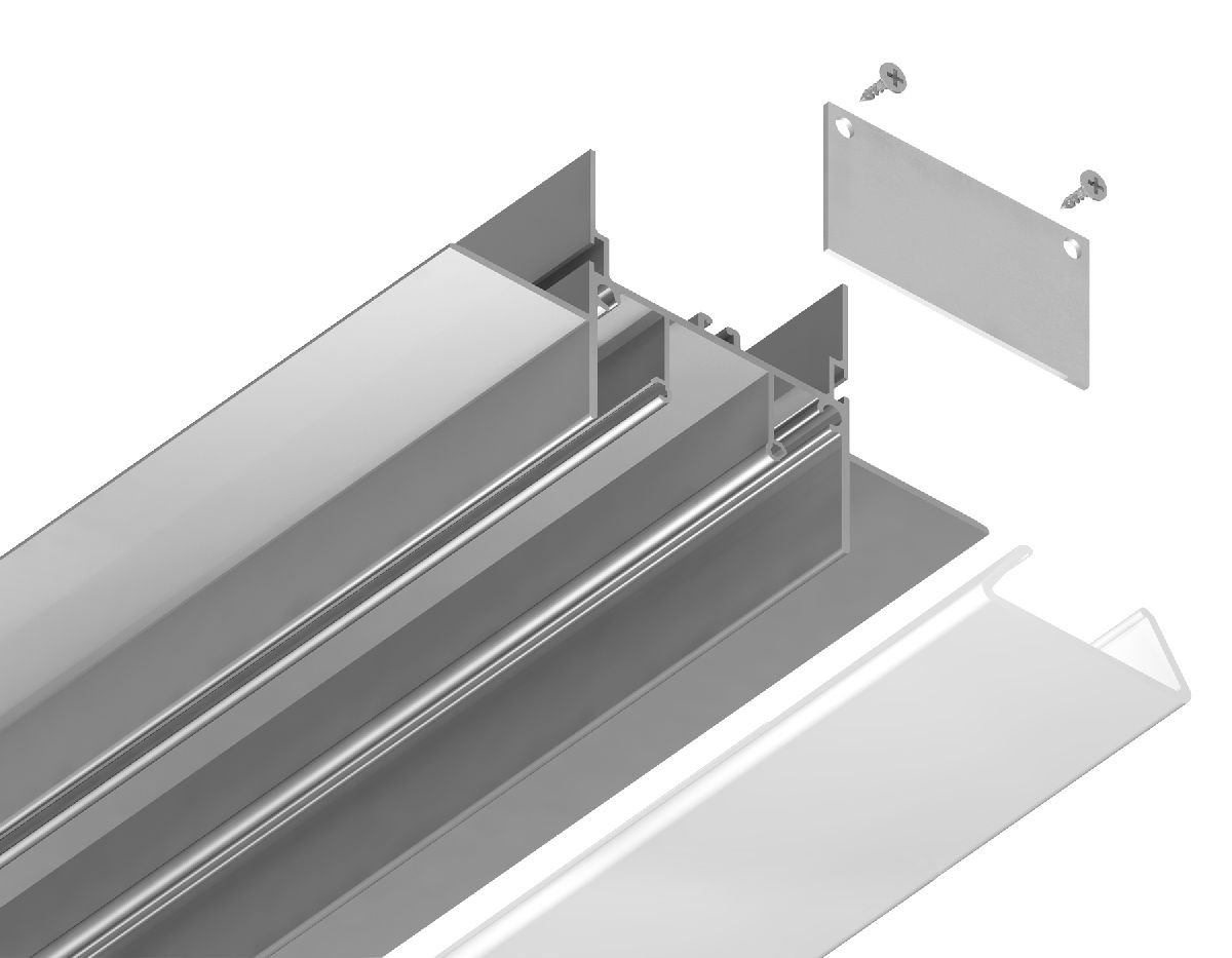 Алюминиевый профиль Ambrella Light Alum Profile GP4000AL