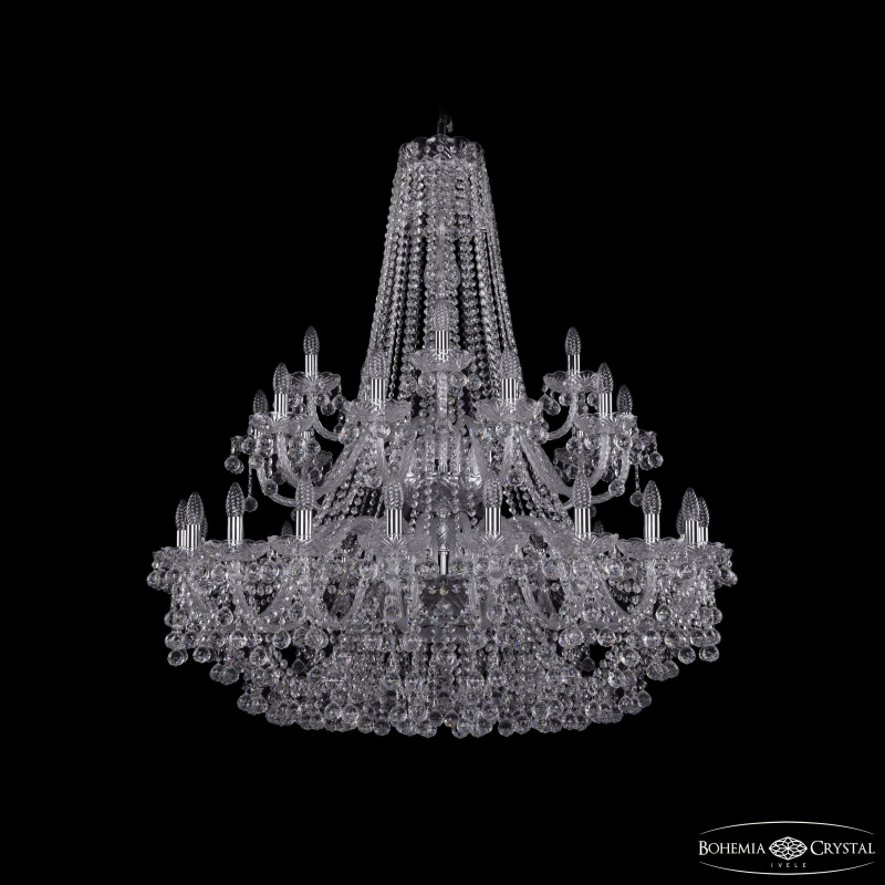 Подвесная люстра Bohemia Ivele Crystal 1409/20+10+5/400/2d Ni