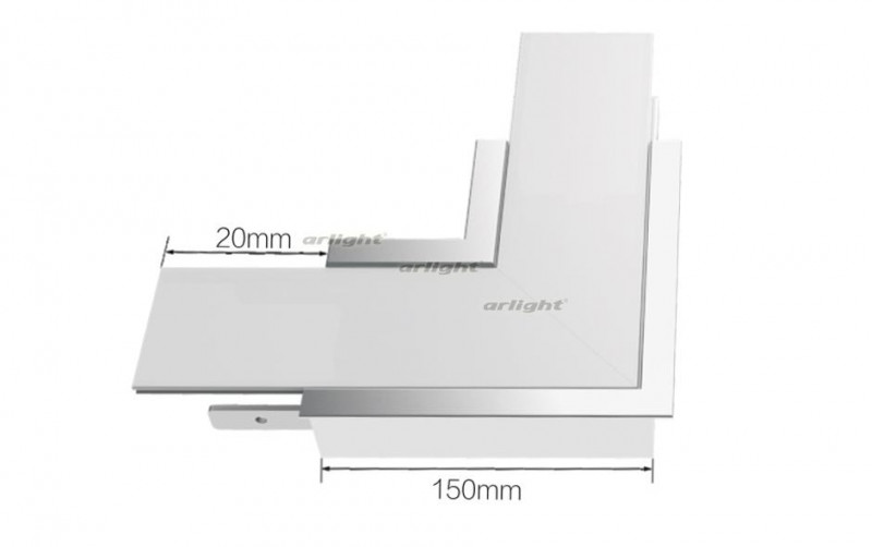 Угол Arlight S2-LINIA94-F-L90 прямой 021282
