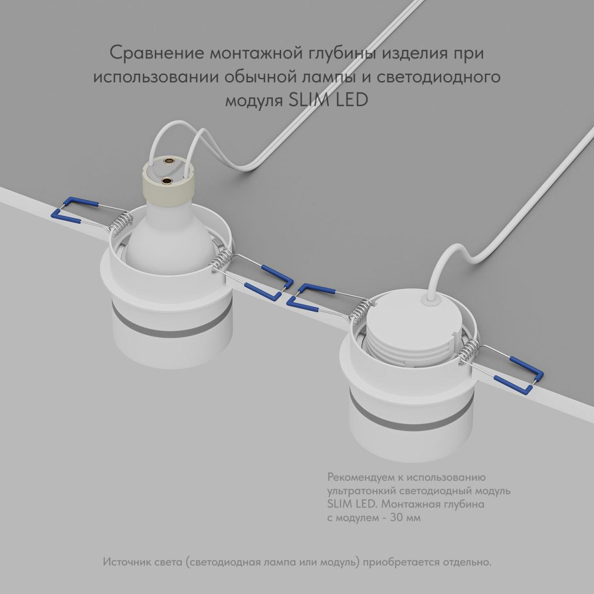 Влагозащищенный светильник Denkirs DK2404-WH
