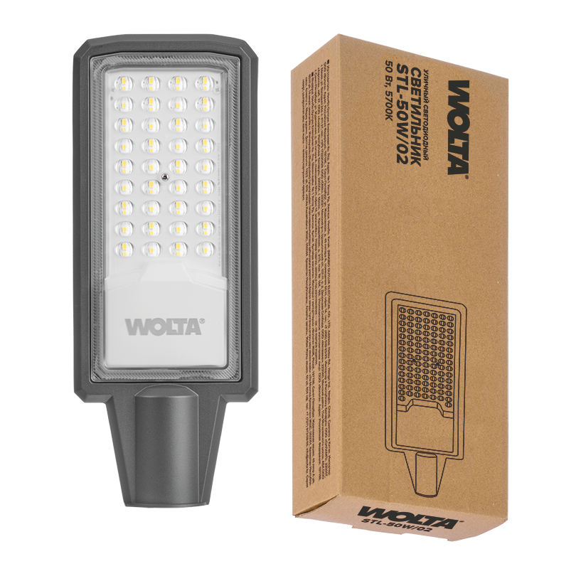 Уличный консольный светильник WOLTA STL-50W/02 50Вт 5700К IP65 5000лм
