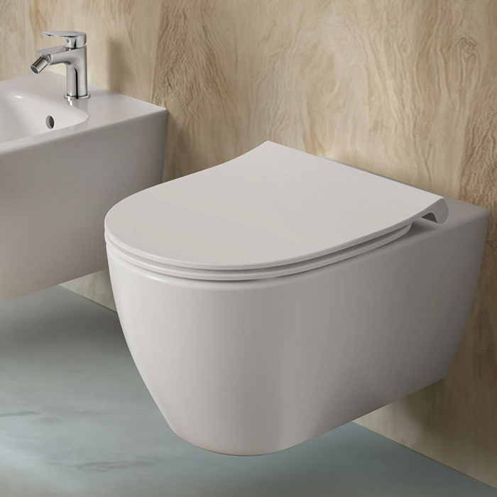 Ideal Standard I.life O Унитаз подвесной 35x53см, безободковый, смыв HydroTwist, крепление, сиденье soft-close. цвет: белый