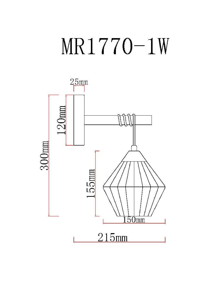 Бра MyFar Bella MR1770-1W
