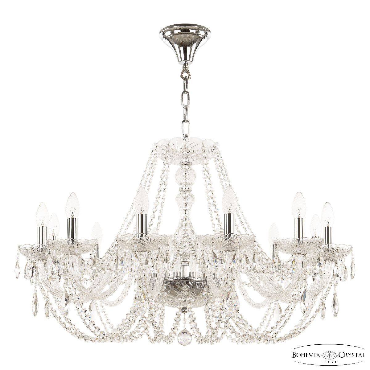 Подвесная люстра Bohemia Ivele Crystal 101/12/300 Ni