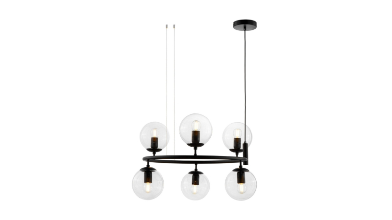 Подвесная люстра Lumina Deco Ceredo LDP 6034-6 RND BK