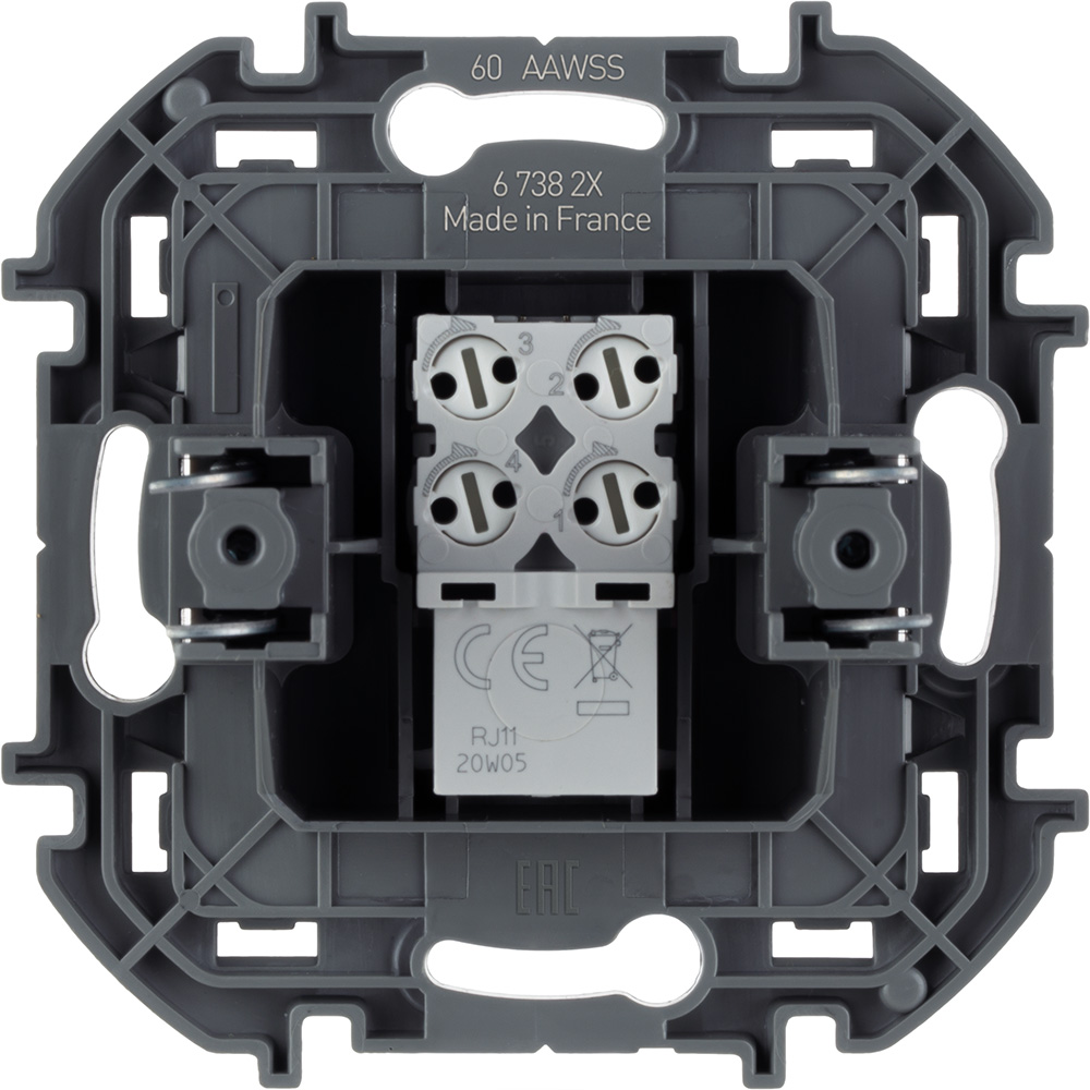 Розетка телефонная RJ11 Legrand Inspiria 673823