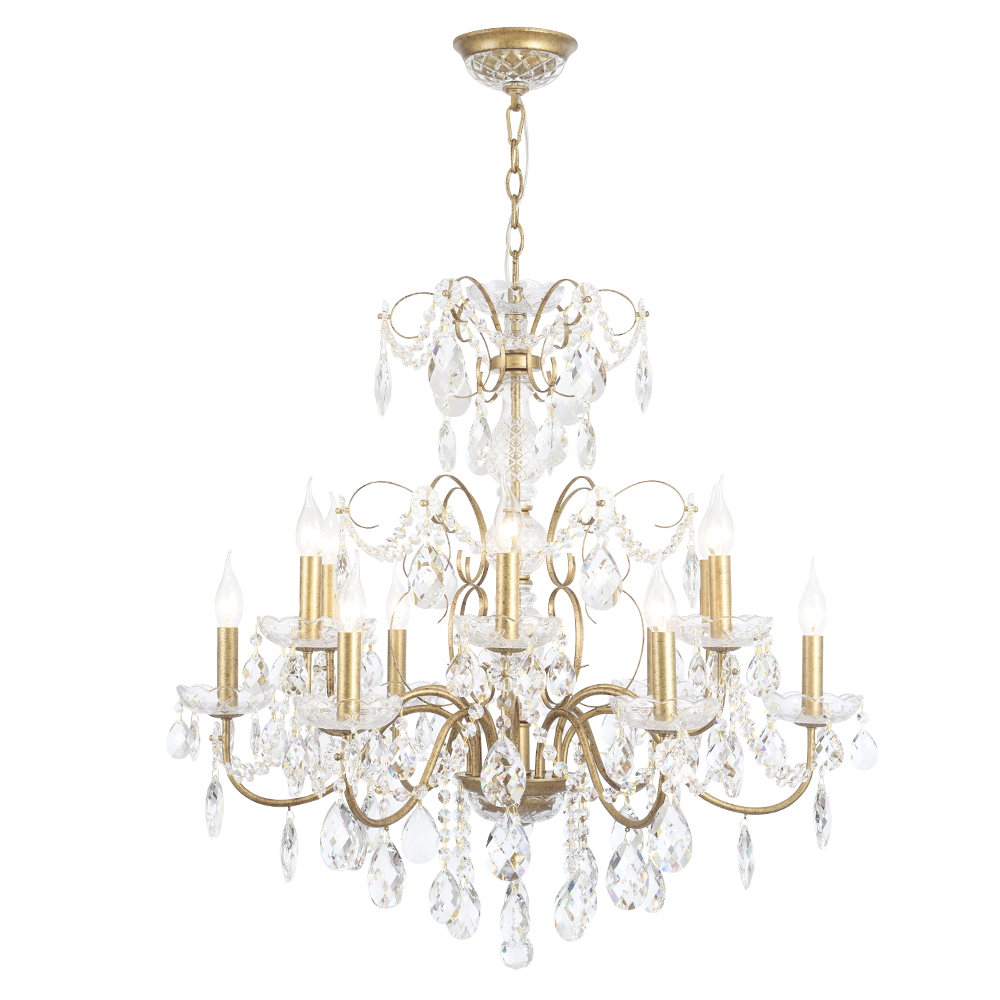 Подвесная люстра Crystal Lux ODELIS SP12 GOLD