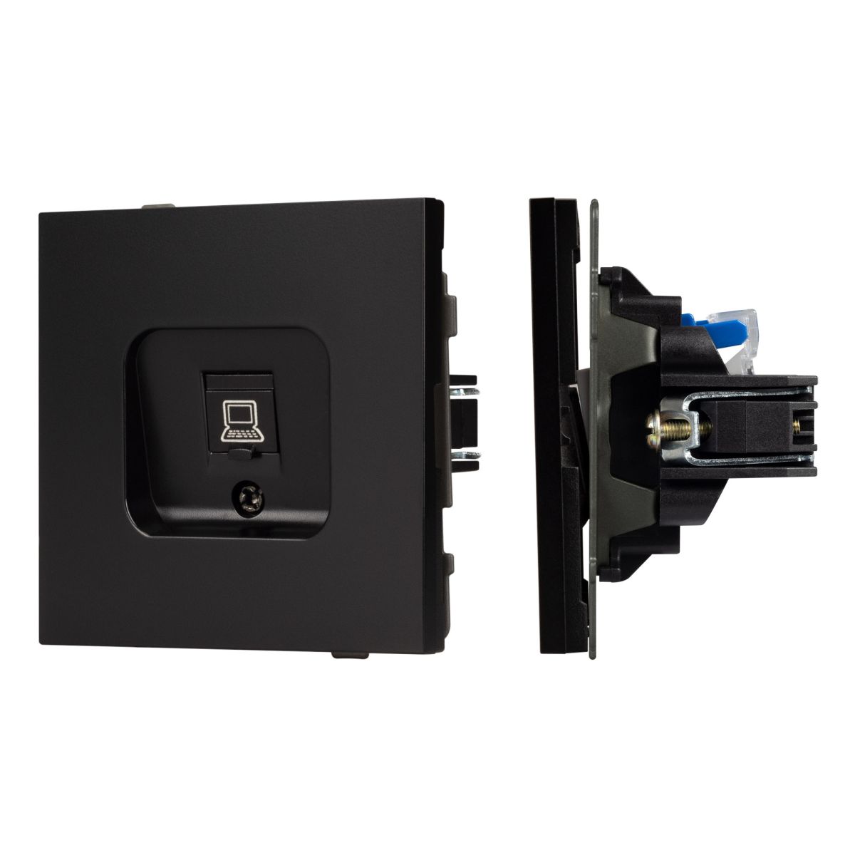 Механизм компьютерной розетки Arlight SCT-TENDO-MPC1-PL-BK (RJ-45, CAT6) 054104