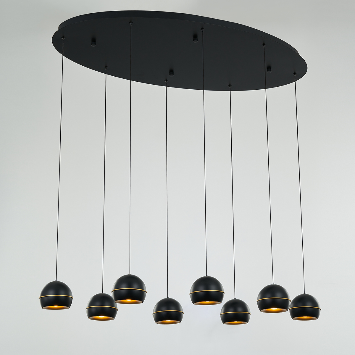 Подвесная люстра DeLight Collection MD21001034-8A black/gold