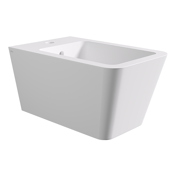 Alice Hide Square Биде подвесное 55х35см., цвет: белый матовый
