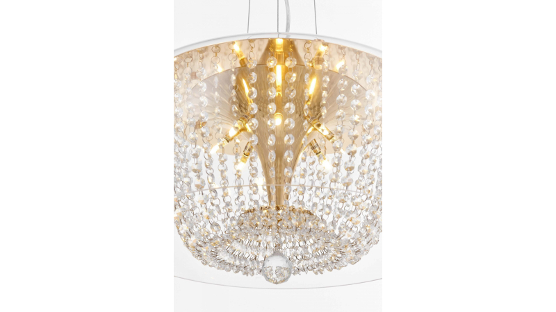 Подвесная люстра Lumina Deco Disposa LDP 7018-500 PR+F.GD