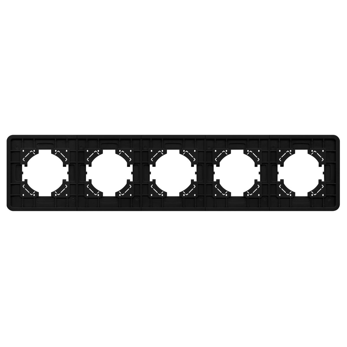 Рамка на 5 постов алюминиевая Arlight FRM-AKIRY-AL-5-BK 049735