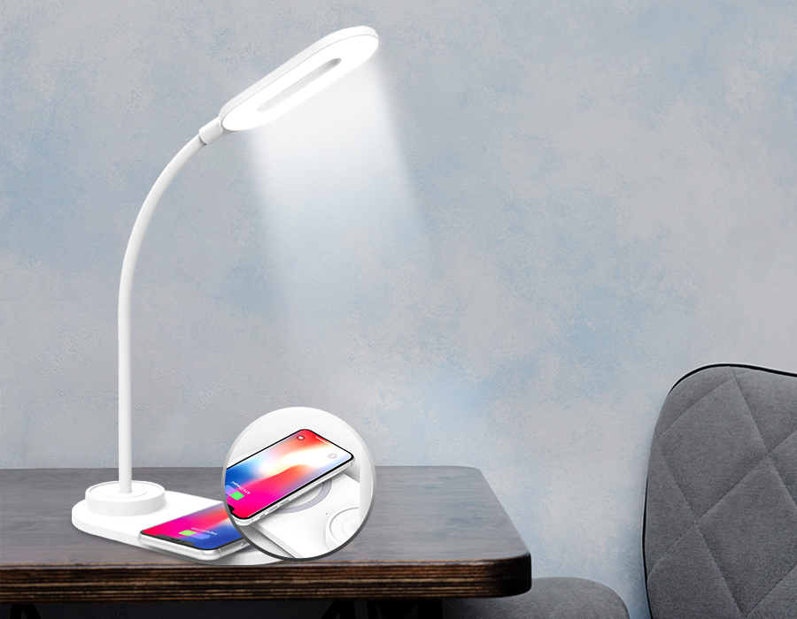 Настольная лампа с беспроводной зарядкой Ambrella Light Desk DE588