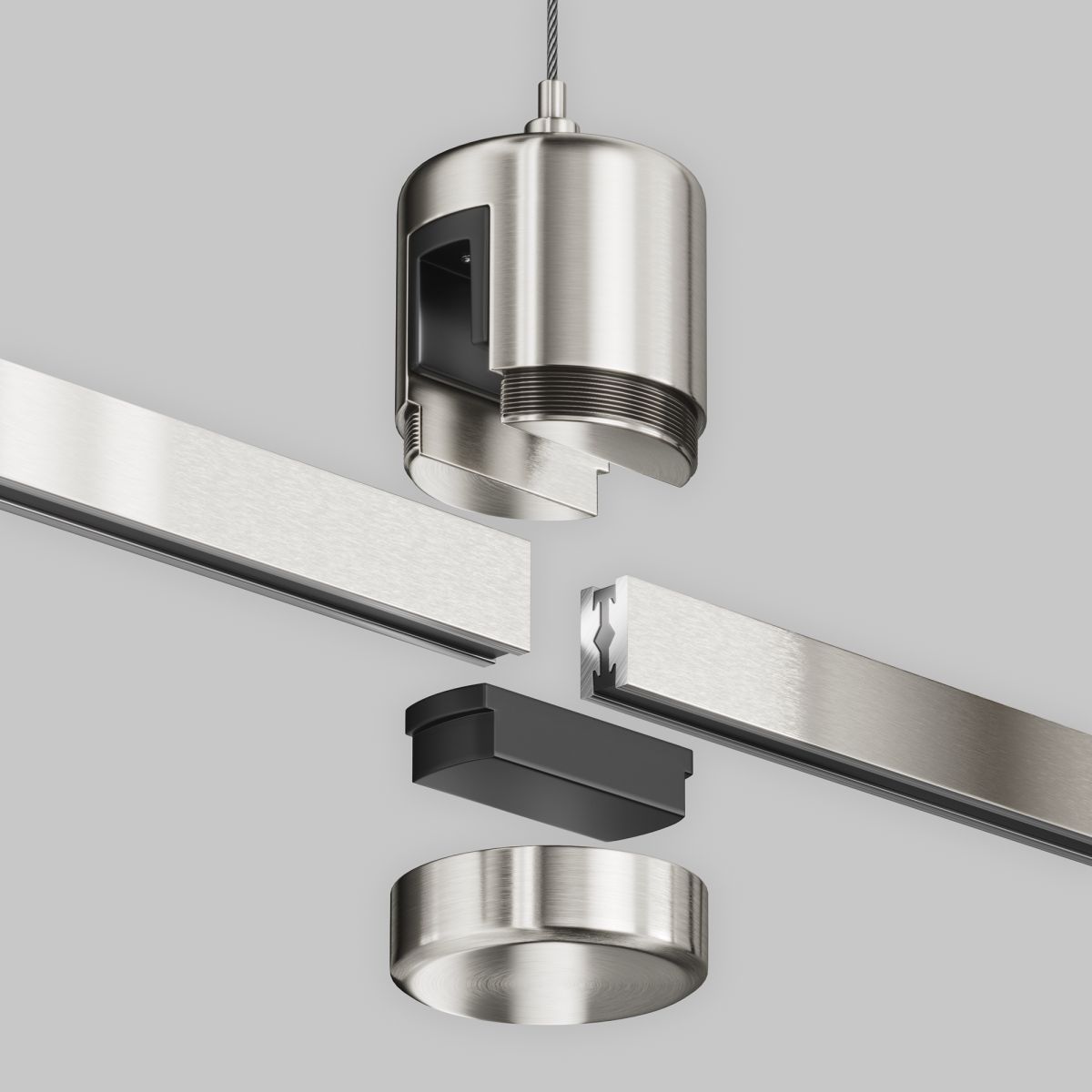 Подвес тросовый с прямым коннектором питания Maytoni Flarity TRA157SW-IPC1-PT