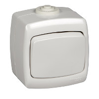 Выключатель 1-клавишный Schneider Electric Рондо VA66-102B-BI