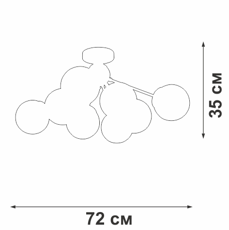 Потолочная люстра Vitaluce V3772-8/8PL