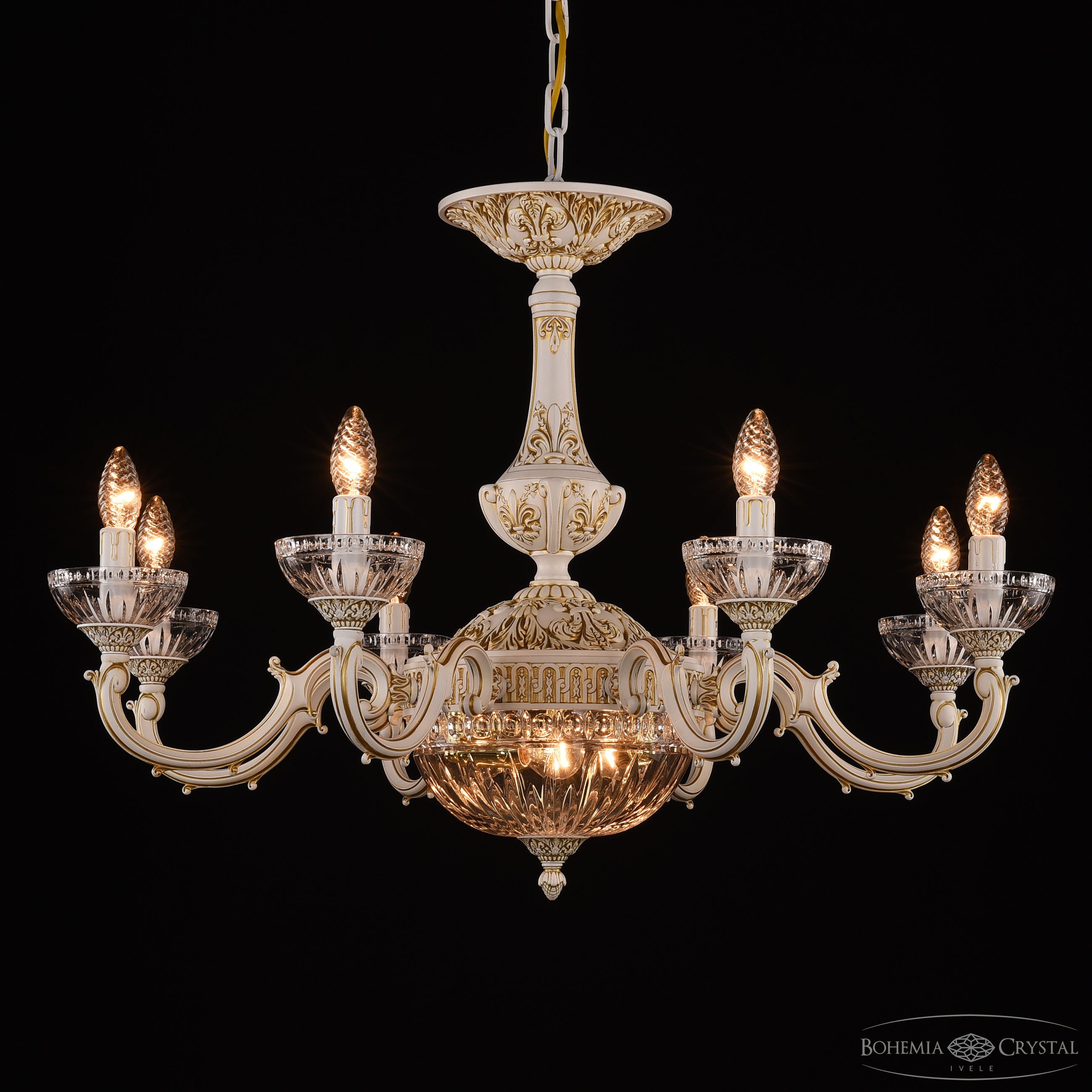 Подвесная люстра Bohemia Ivele Crystal AL78101P/8/250 WMG P Clear/M-1G