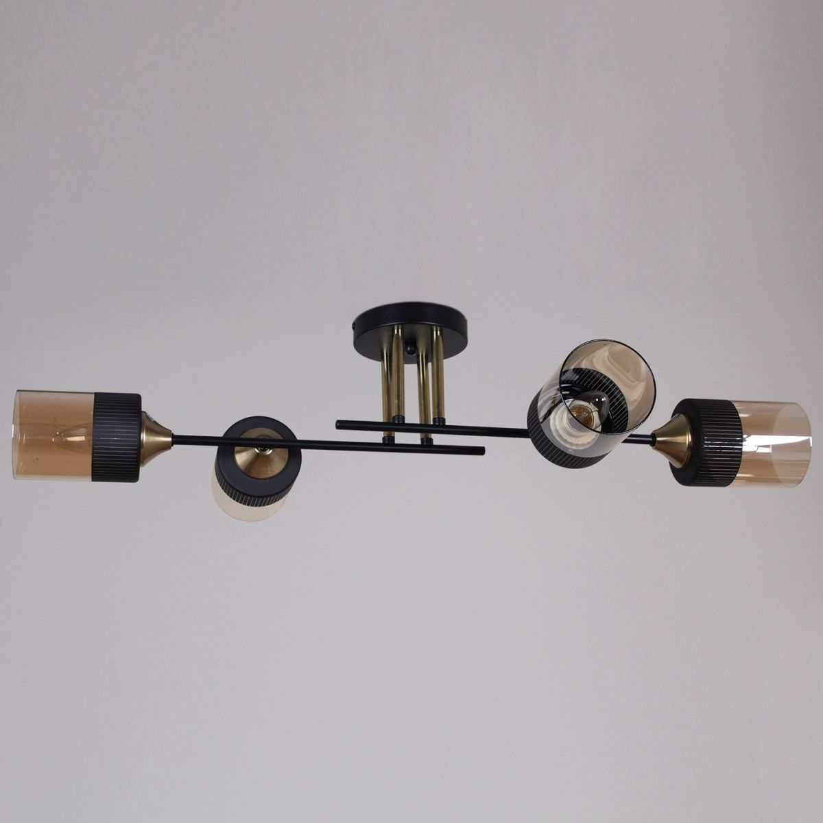 Потолочная люстра Reluce 48460-0.3-04 BK+COPPER
