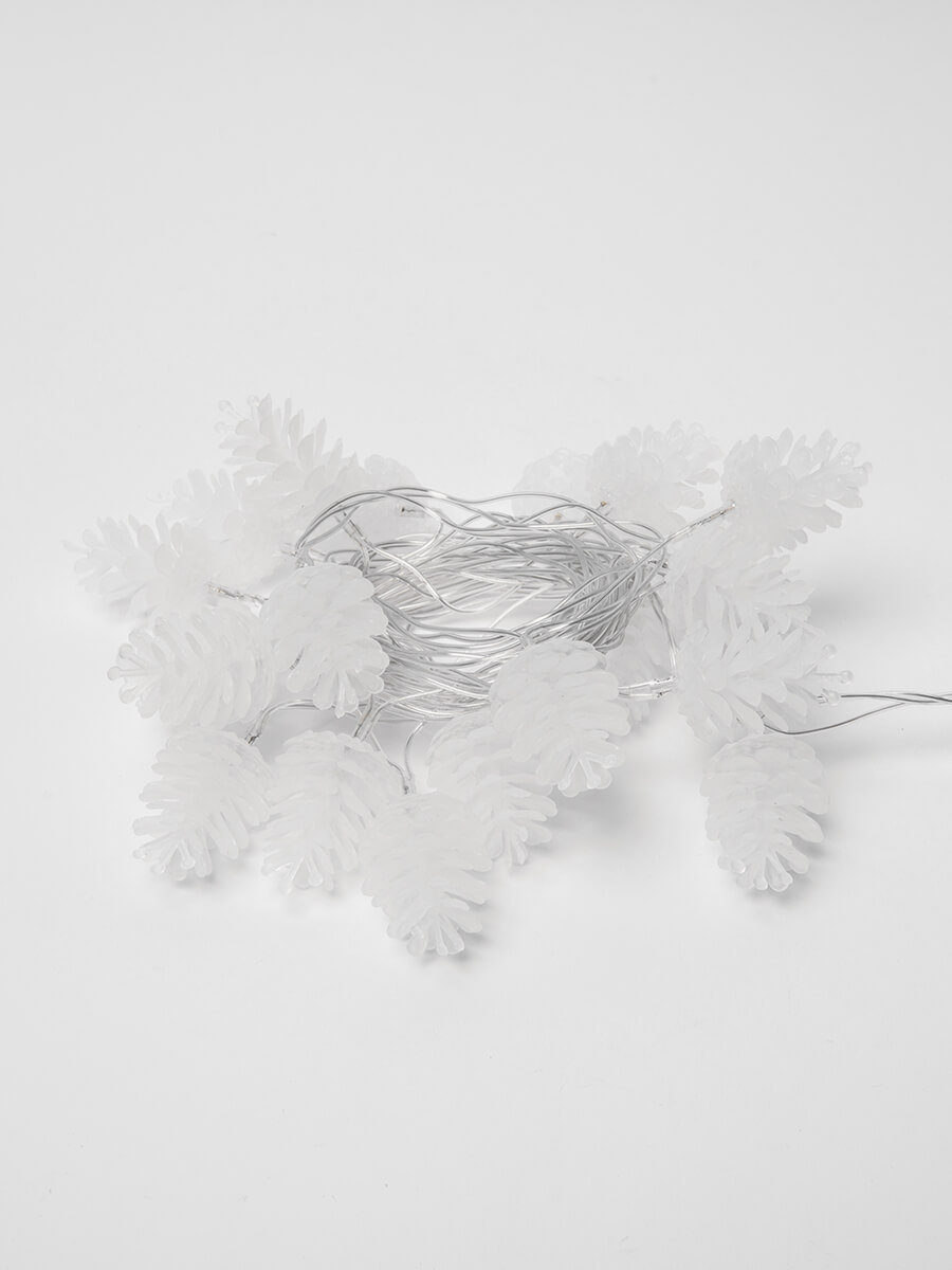 Светодиодная гирлянда (09582) Uniel шишки 220V белый ULD-S0280-020/DTA Warm White IP20 PINE CONES
