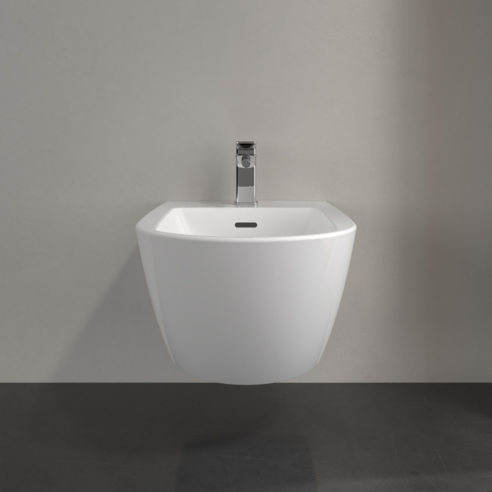 Villeroy&Boch Subway 3.0 Биде подвесное 37.5х56х27см., с 1 отв., цвет: альпийский белый