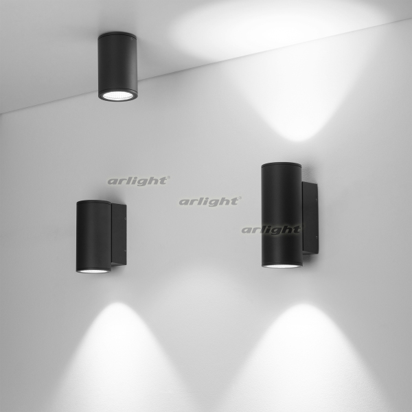 Уличный настенный светодиодный светильник Arlight LGD-Forma-Wall-R90-12W Warm3000 029976