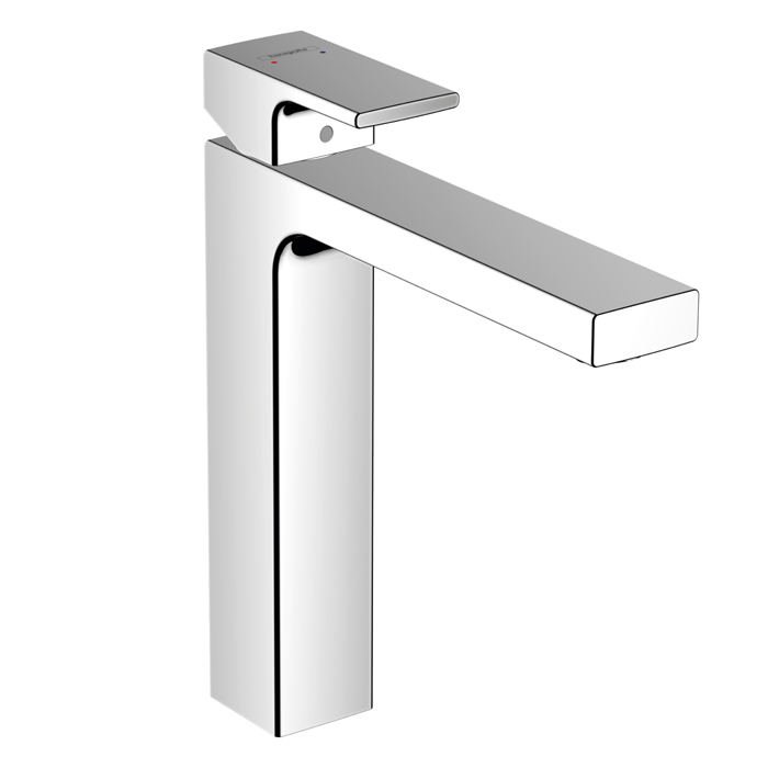 Hansgrohe Vernis Shap Смеситель для раковины, излив 190 мм, с донным клапаном, цвет: хром