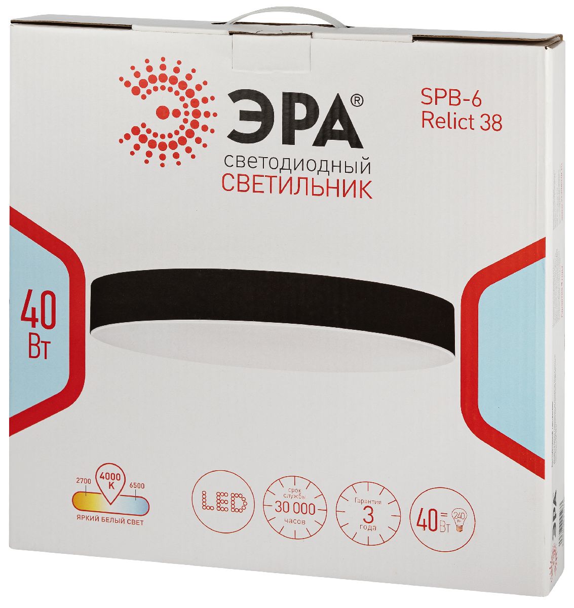 Потолочный светильник Эра Relict 38 SPB-6-40 4К MG Б0059506