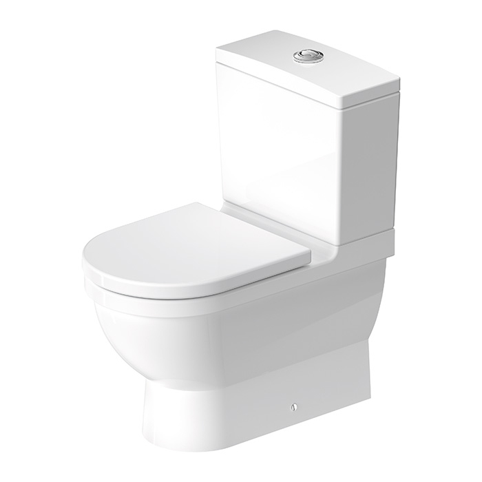 Duravit Starck 3 Унитаз моноблок приставной 65.5х36см., в комплекте с креплением, универсальный выпуск, цвет: белый