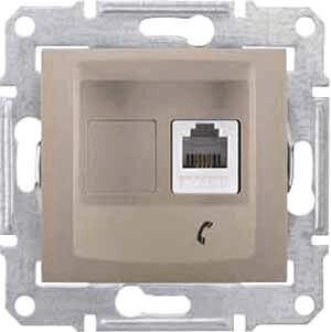Розетка телефонная RJ11 Schneider Electric Sedna SDN4101168