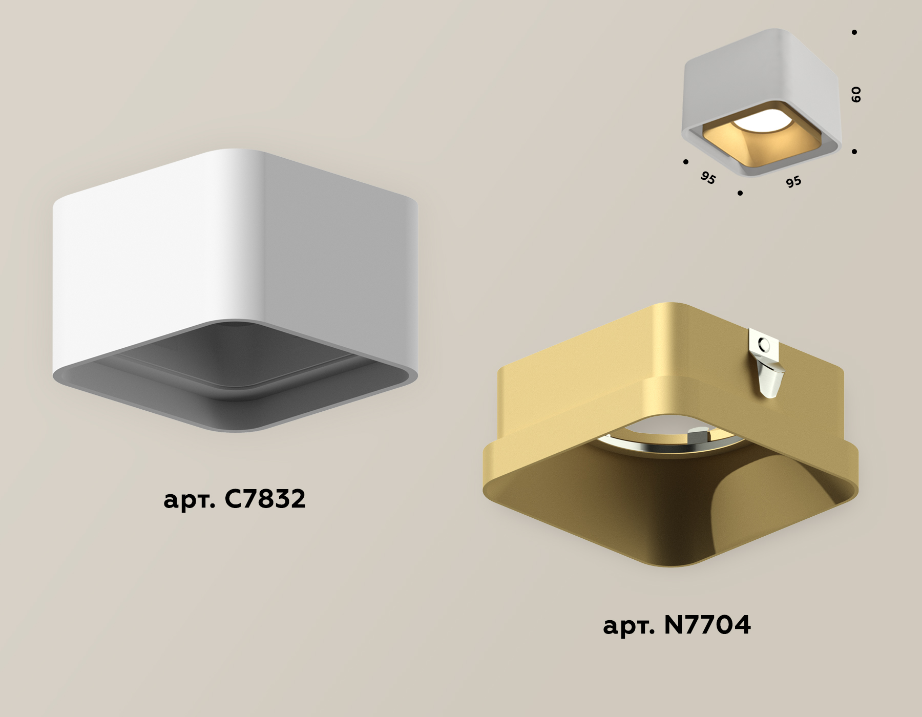 Накладной светильник Ambrella Light Techno XS7832004 (C7832, N7704)