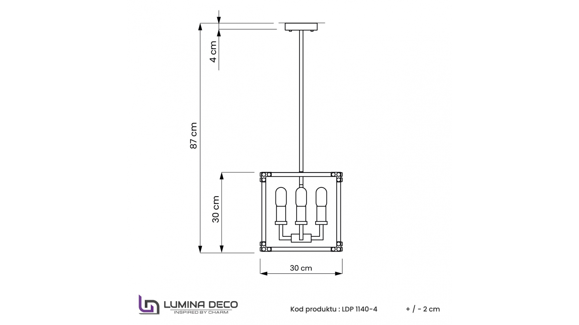 Подвесная люстра Lumina Deco Waldorf LDP 1140-4 BK+MD