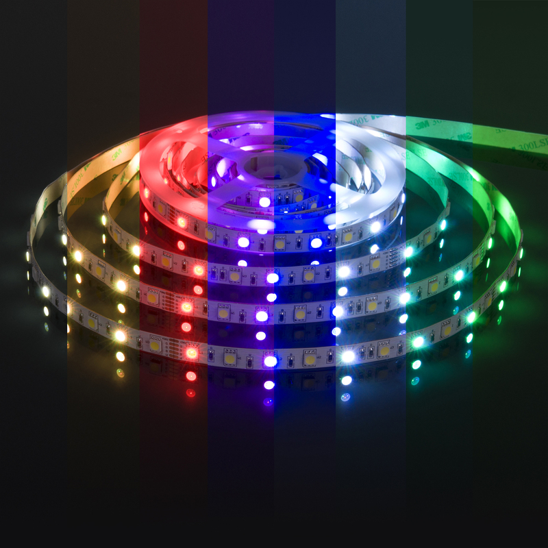 Светодиодная лента Elektrostandard 24V 14,4W 60Led 5050+5050 IP20 MIX RGB/холодный белый, 5м 4690389172274