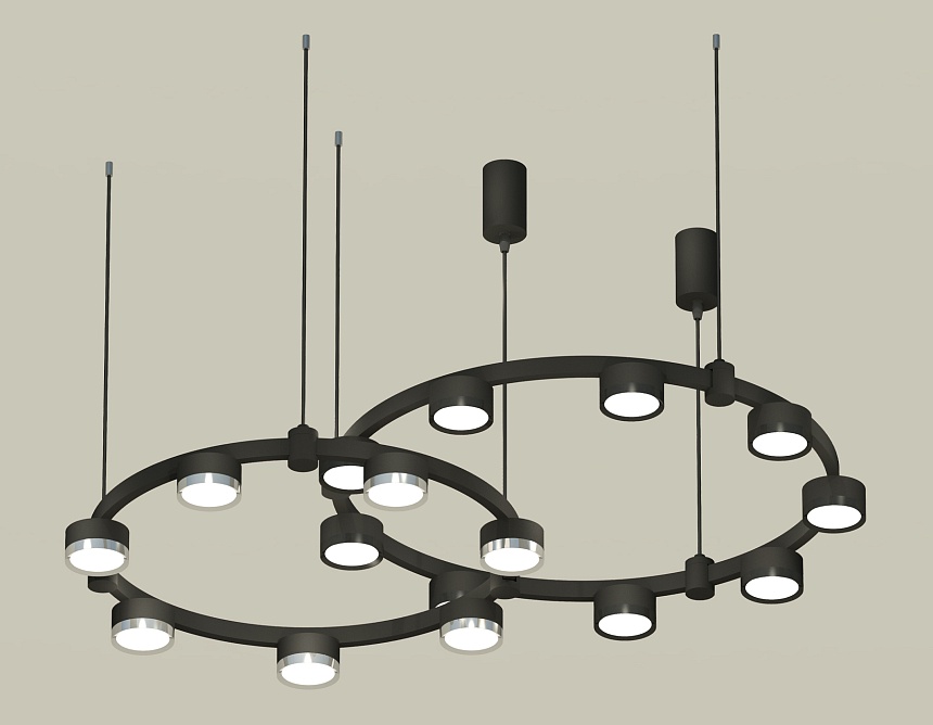 Комплект подвесного светильника Ambrella Light Techno Ring XR92091200 (A9209x2, C9238, C9242, N8113, N8118)