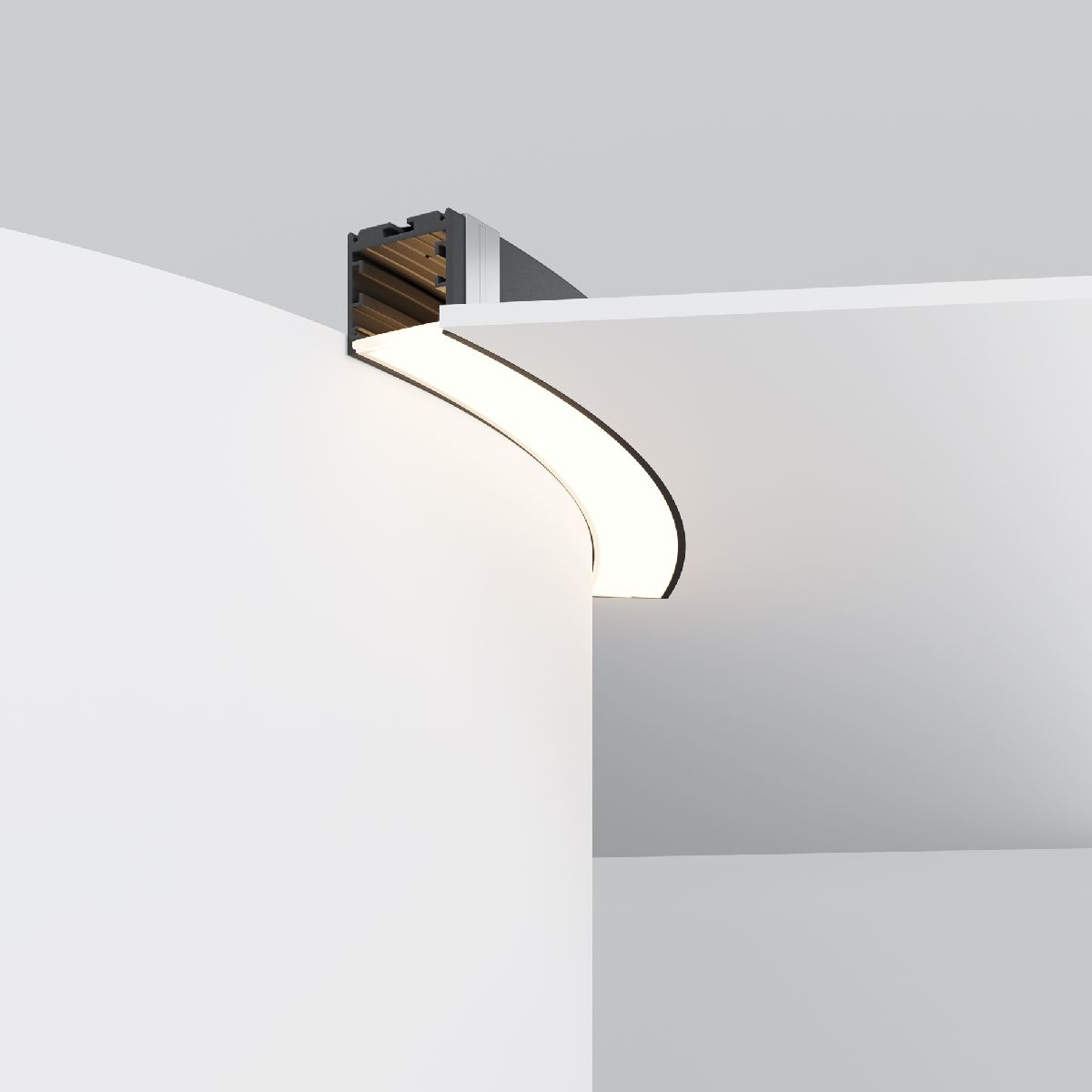 Радиусный профиль Maytoni Led strip ALM-3535R-B-D-45°-0.8M