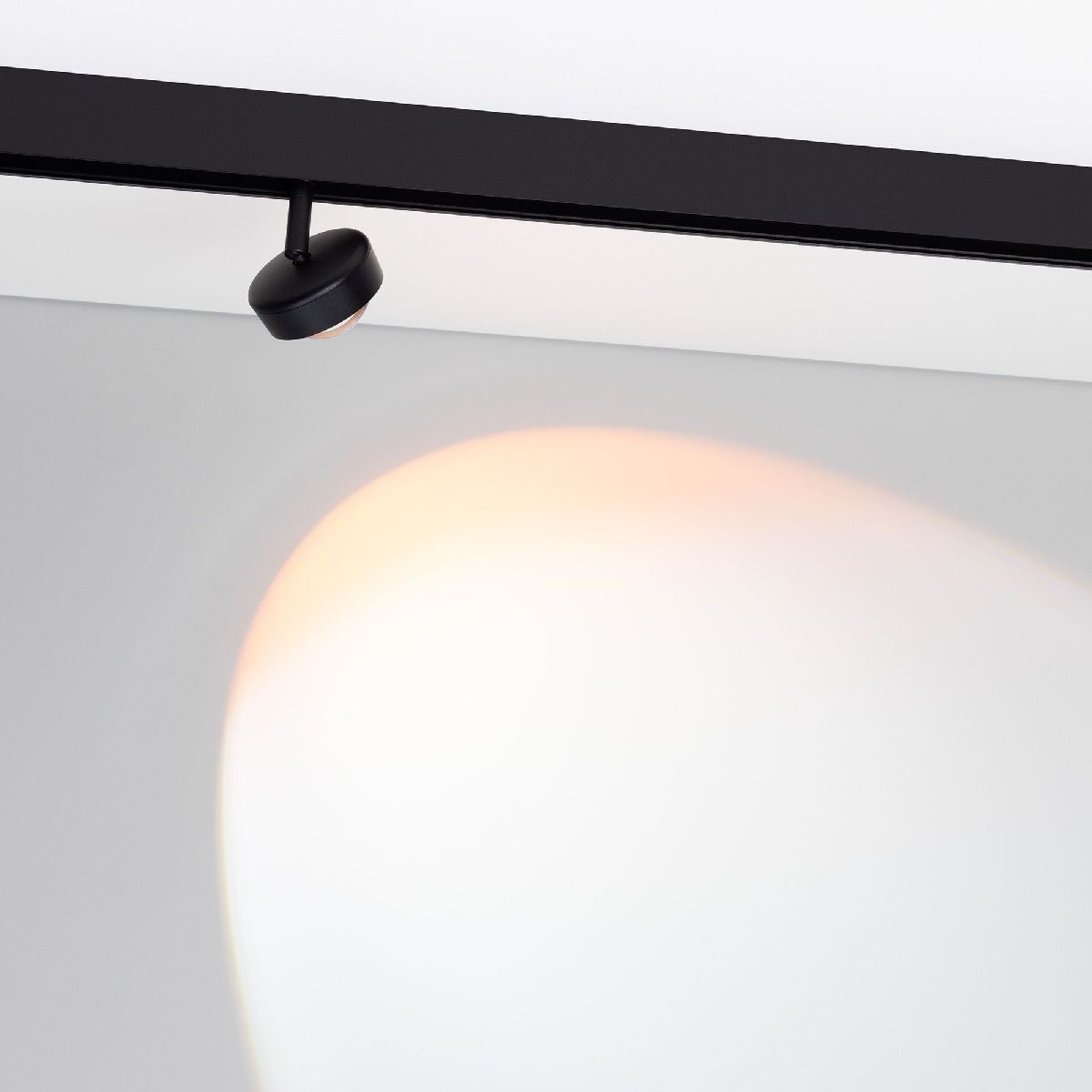 Трековый магнитный светильник Arlight MAG-ORIENT-SUNSET-R76-6W Day4000-MIX (BK, 70 deg, 48V, TUYA) 048331